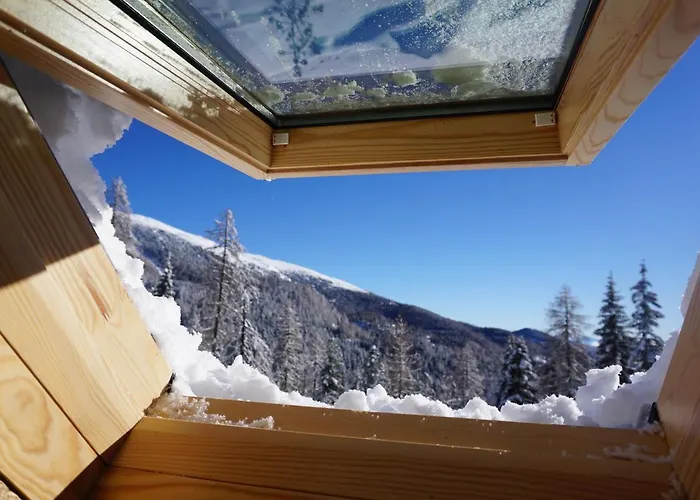 דירה Bergheim Schmidt Ski-in Ski-out Almhuetten Im Wald Turracher Hohe